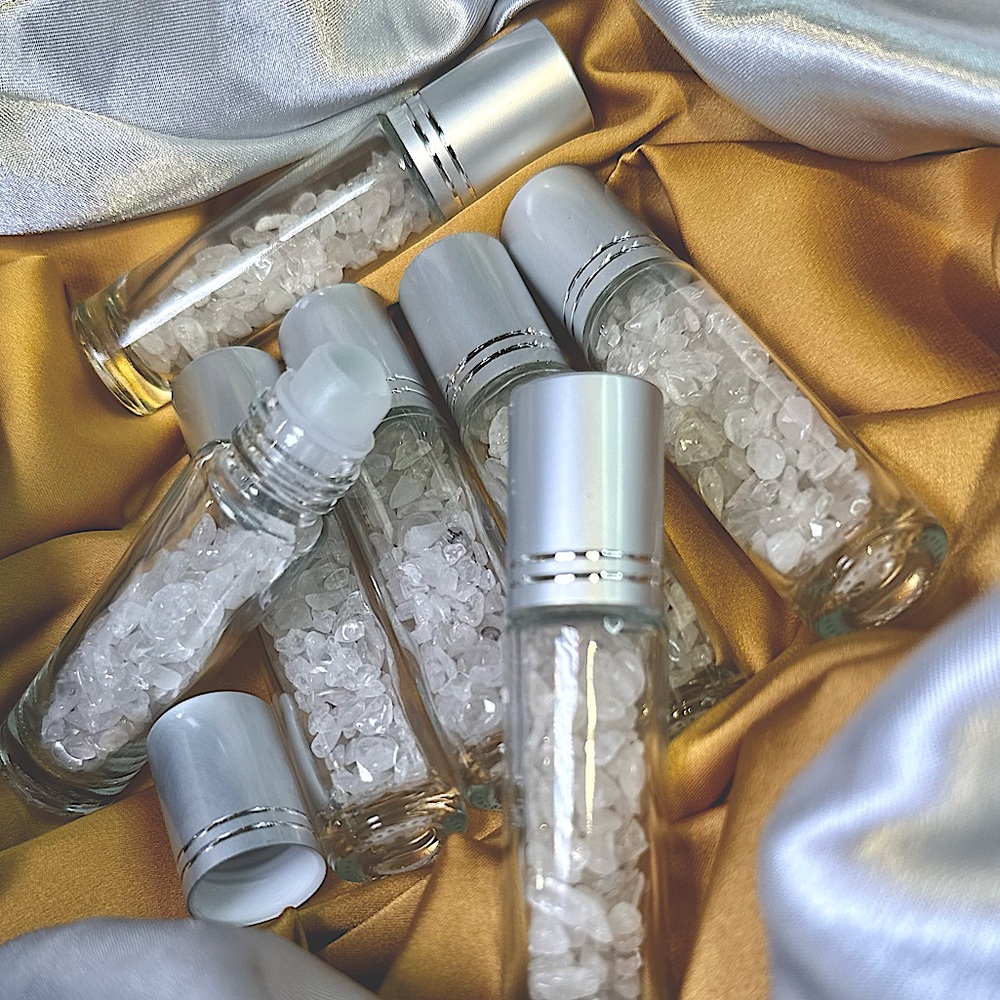 Gemstone/Crystal Filled RollerBall Bottles NWOT